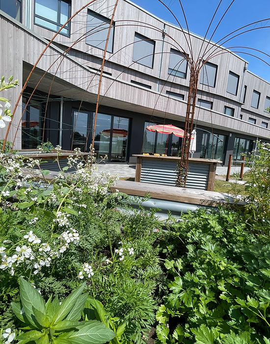 Vue depuis le jardin de la Résidence