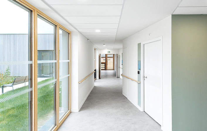 Couloir de l'Unité de Vie Alzheimer