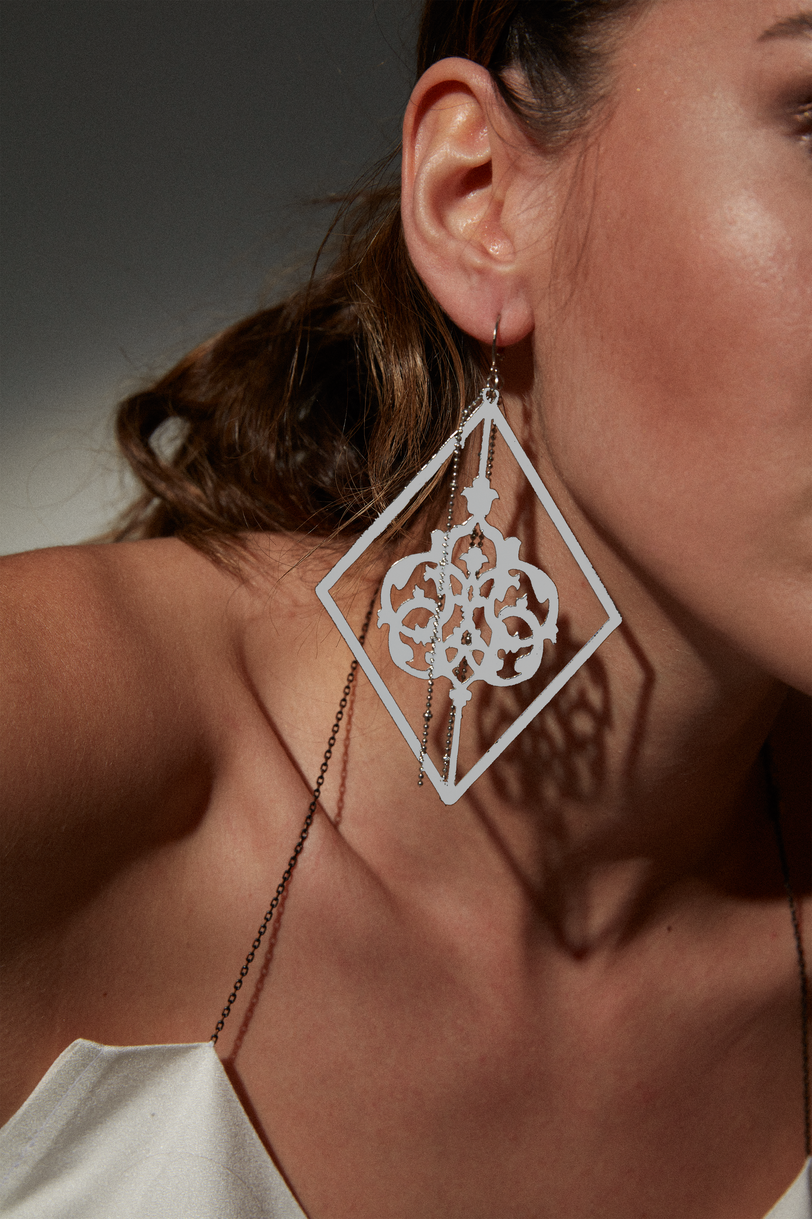 Insignia II Silver Earrings