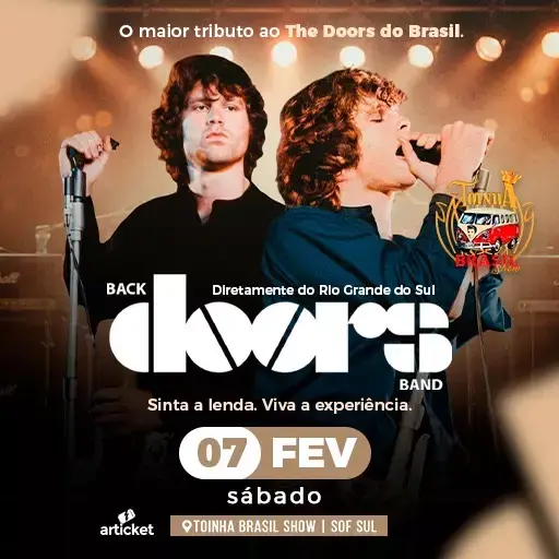 Back Doors Band - maior Tributo The Doors do país