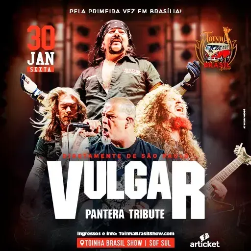 Tributo a Pantera com a Vulgar - de São Paulo