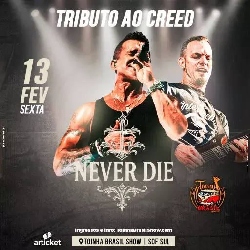 Tributo Creed com a banda Never Die