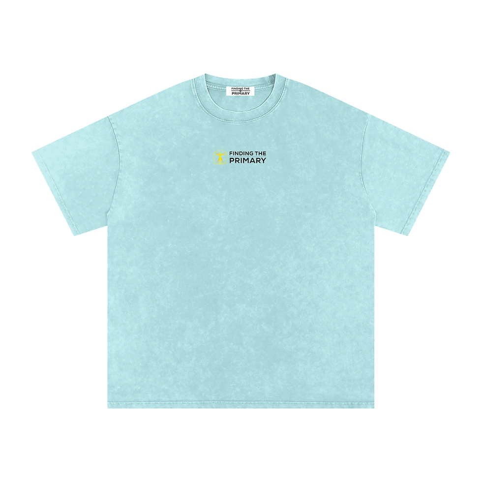 Thumbnail: Snow Washed Oversized Cotton T-Shirt - Vector Back