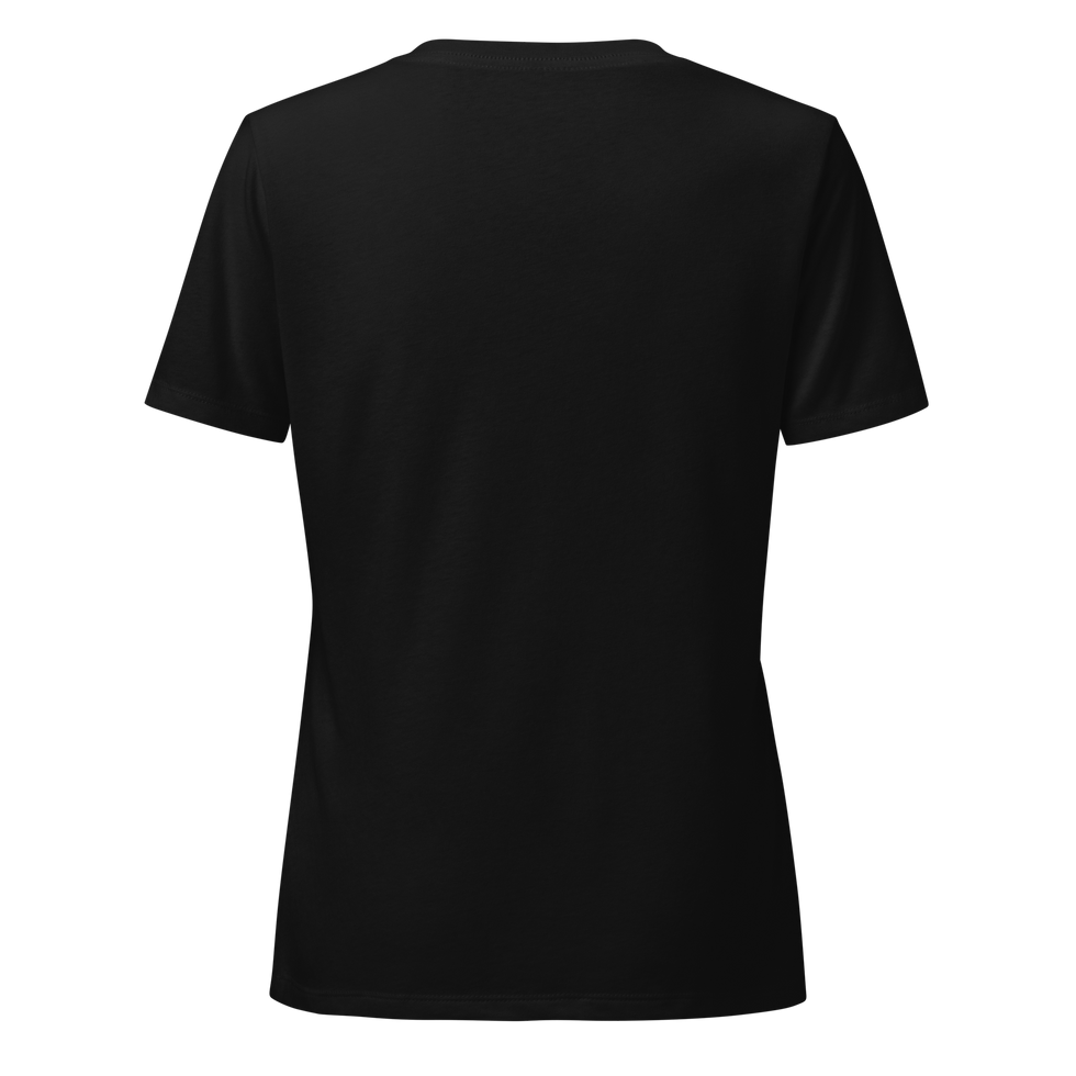Thumbnail: Rather Be Reading & Chasing Dragons Women’s Relaxed V-Neck T-shirt 