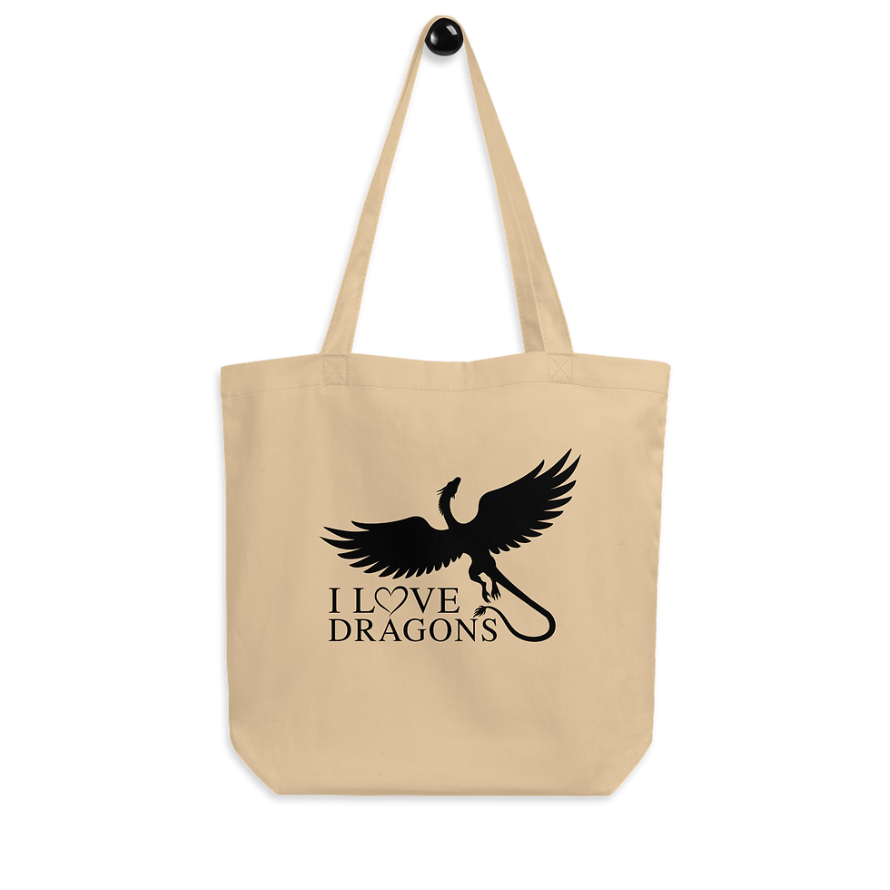 Thumbnail: I Love Dragons Double-Printed Tote