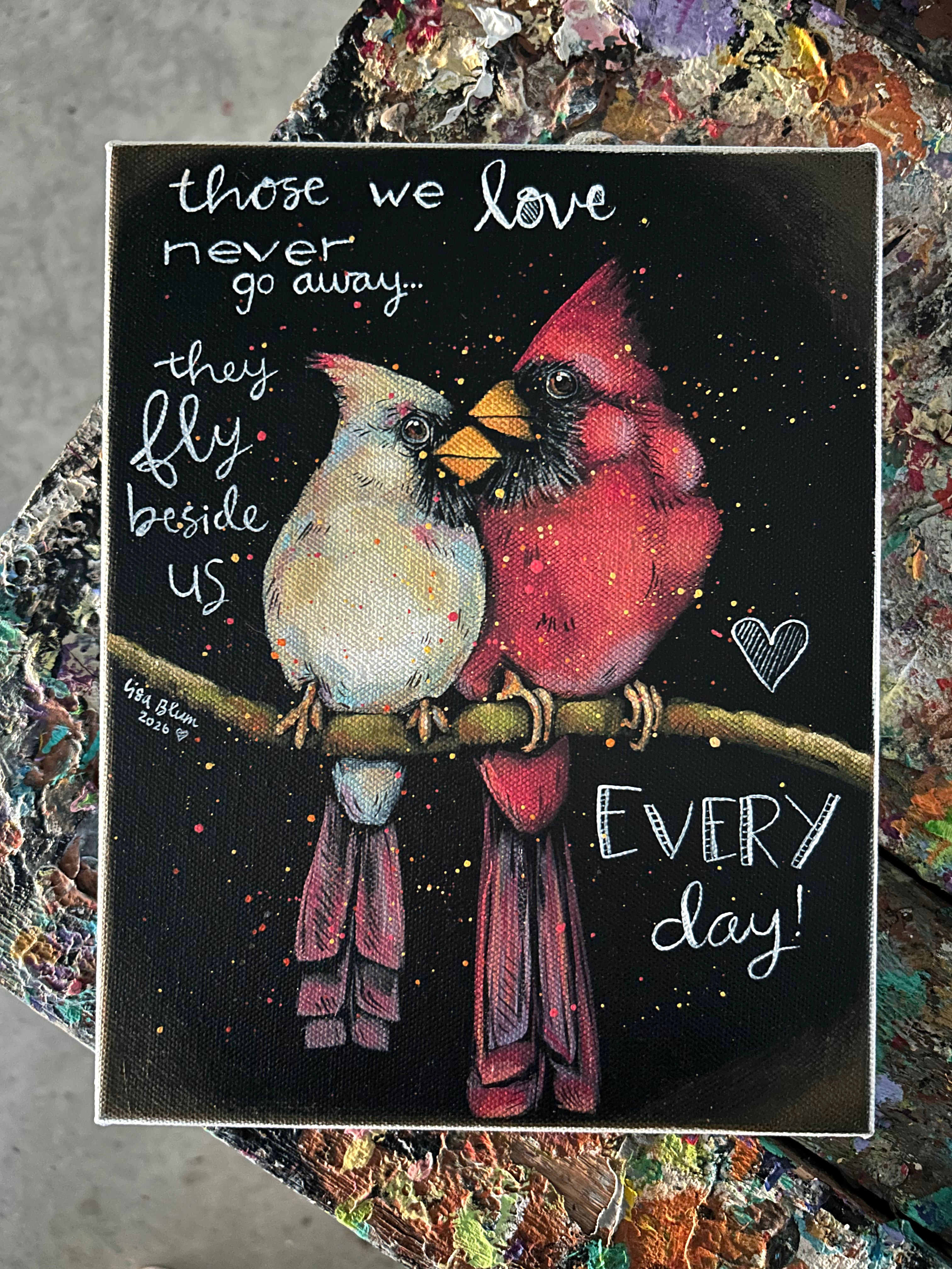 8”x10”x1.5”Cardinals ❤️