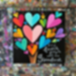 6”x6” x1.5”  Heart tree 🖤🖤🖤