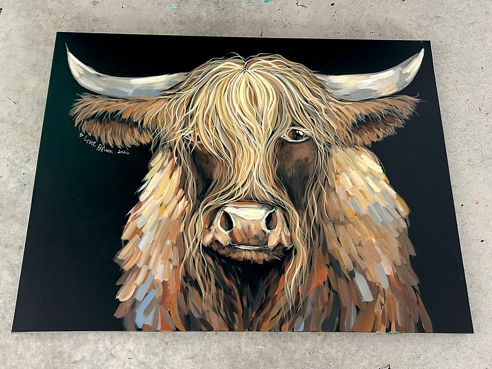 Thumbnail:  36”x48”x 1.5” Highland Cow  🤎🤎🤎(in-store pickup only) 