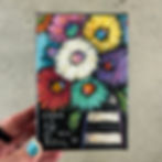 Thumbnail: 4”x6” x1.5”  Flower bouquet 🖤🤍