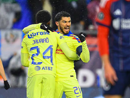 América arrasa al New England Revolution en la ida de los cuartos de final de la Concacaf Champions
