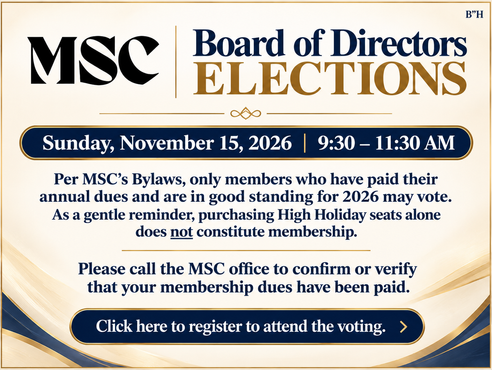 MSC Board of Directors Election