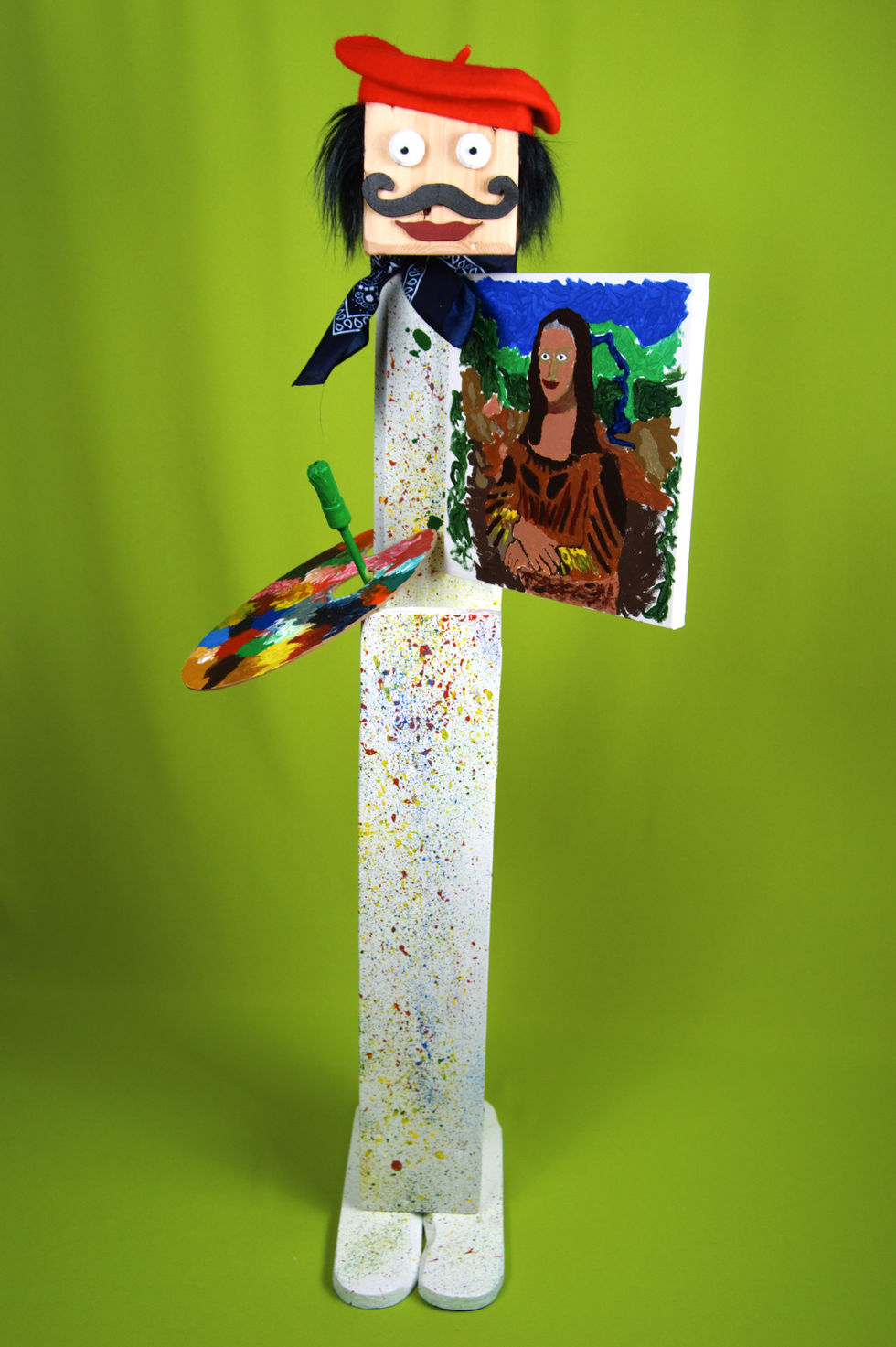 Der Künstler in seiner ganzen Pracht