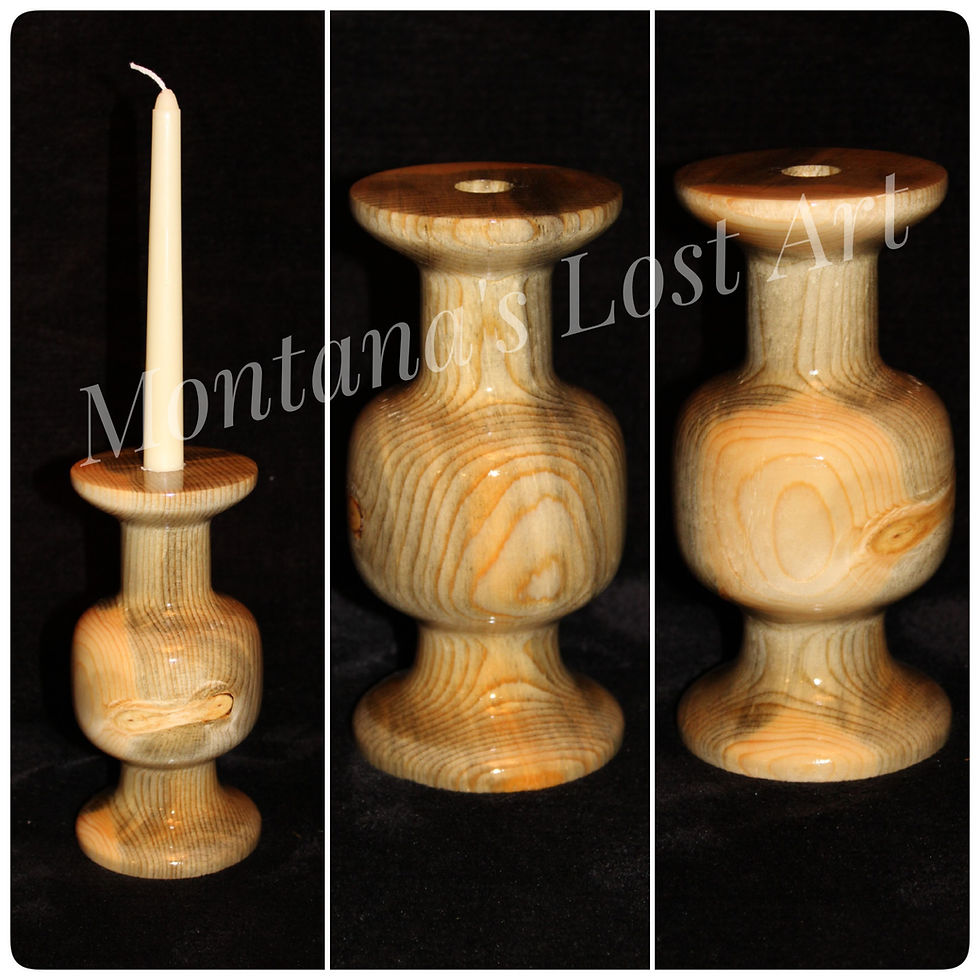 Lathed Candle Display