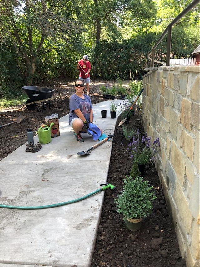 Cheerful garden staff 