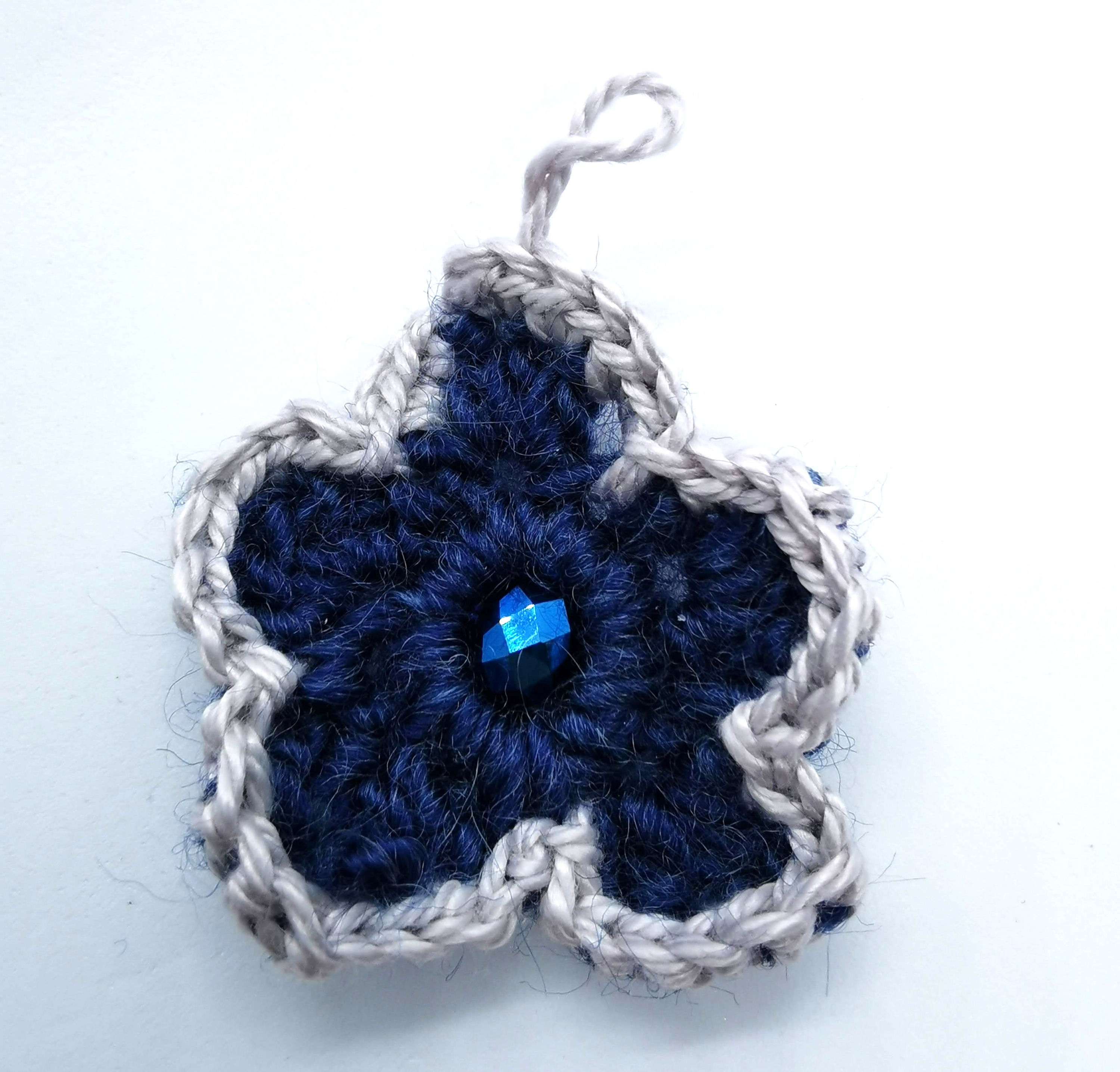 Crocheted and beaded pendants