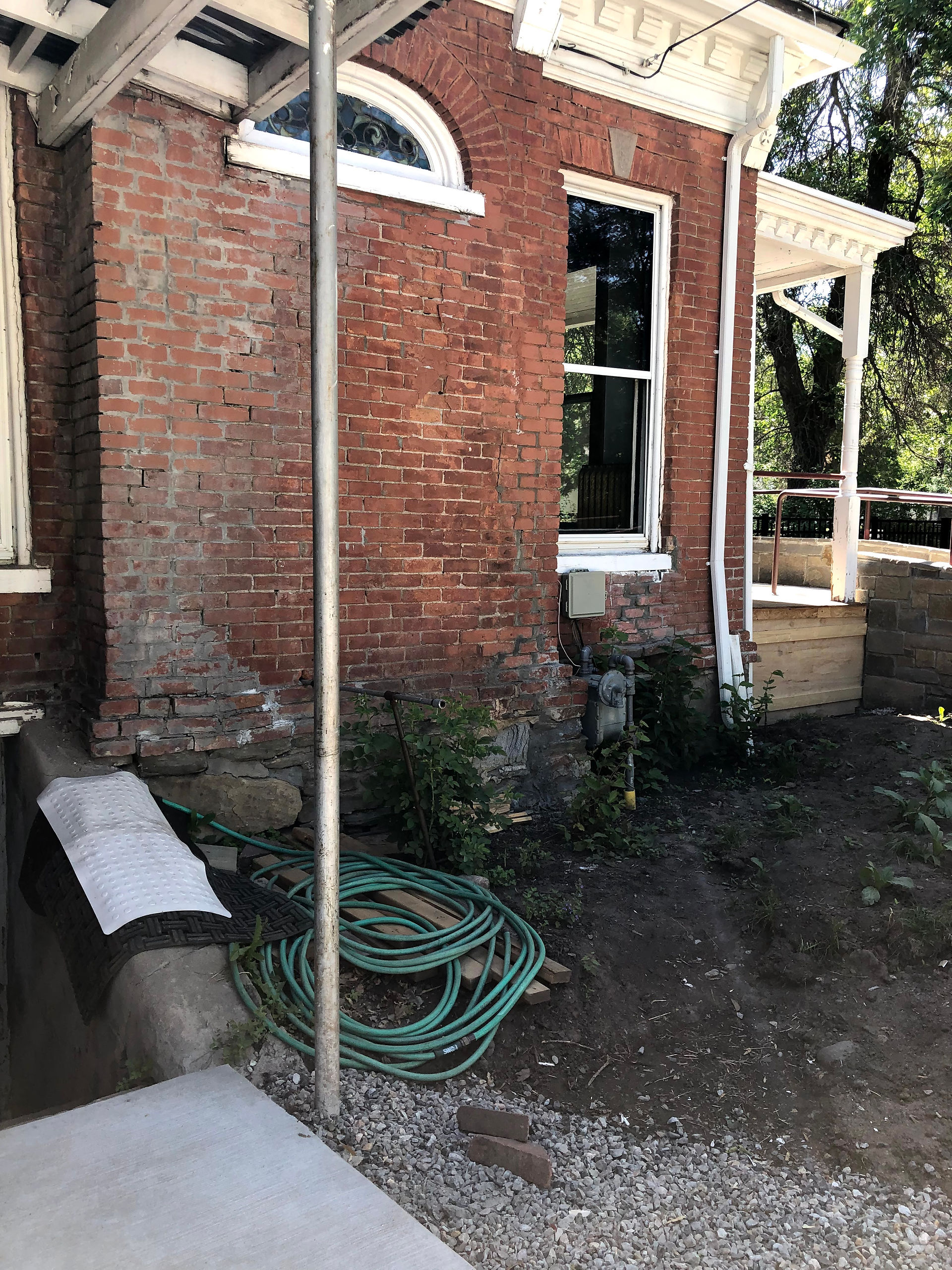 Part of future seating area