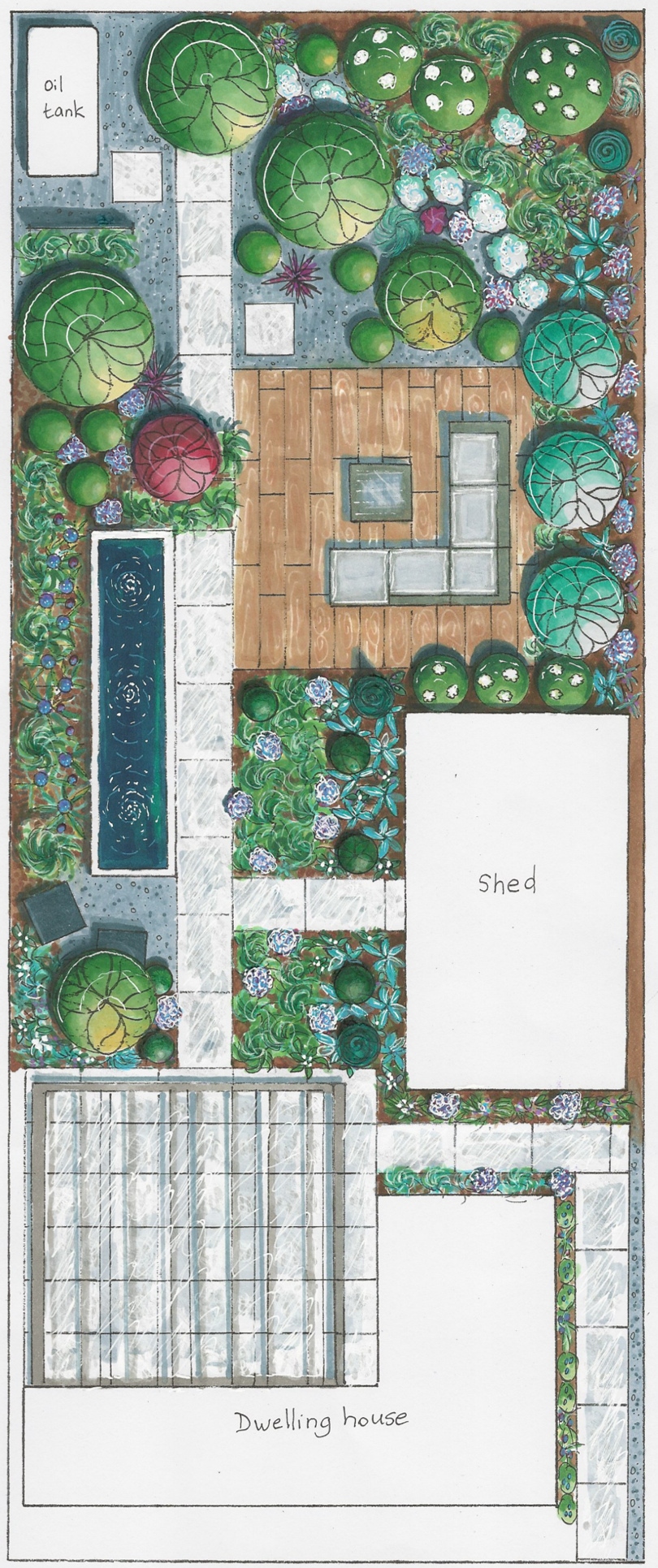 Modern garden