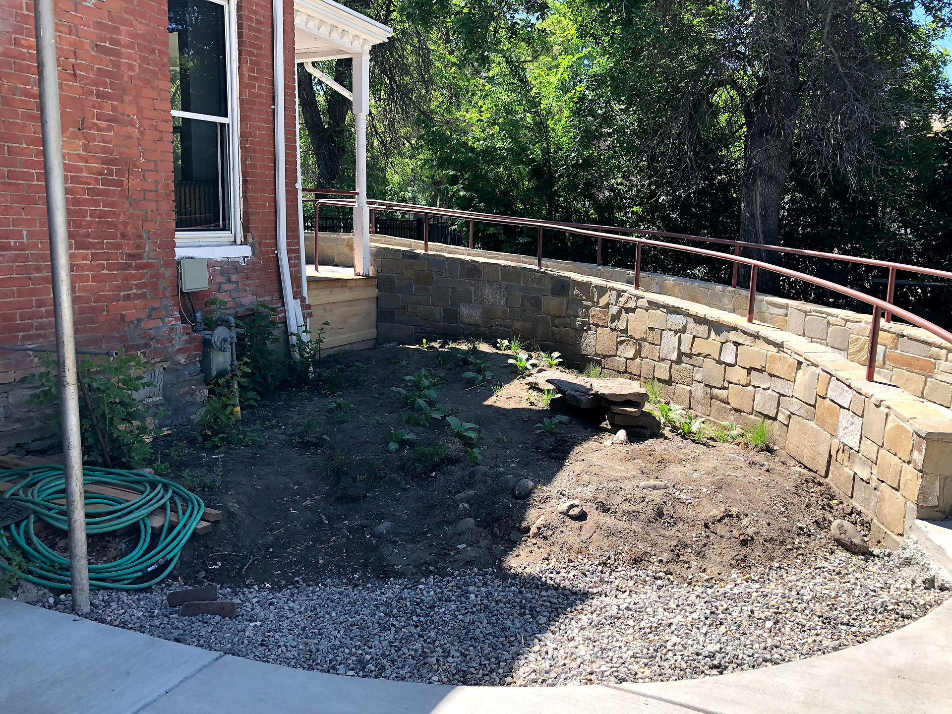 The future seating area 