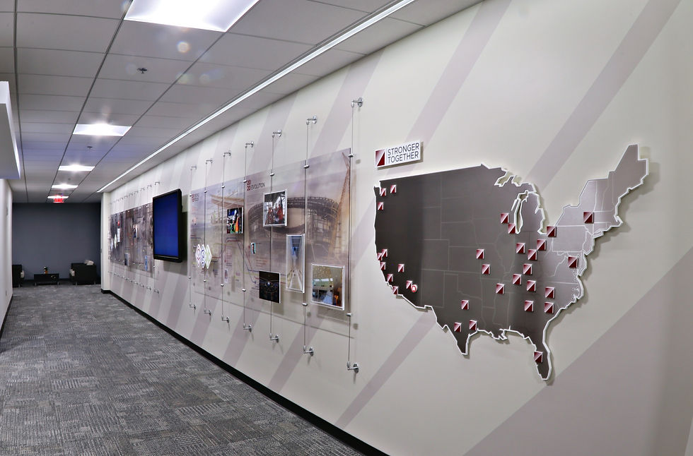 Steel map with custom magnets