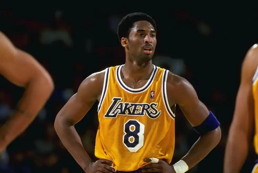 Photo: Kobe Bryant early in his career. Photo credit: Todd Warshaw, Getty Images.