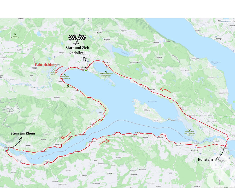 Die Tour in der Übersicht. Quelle Karte: openstreetmap