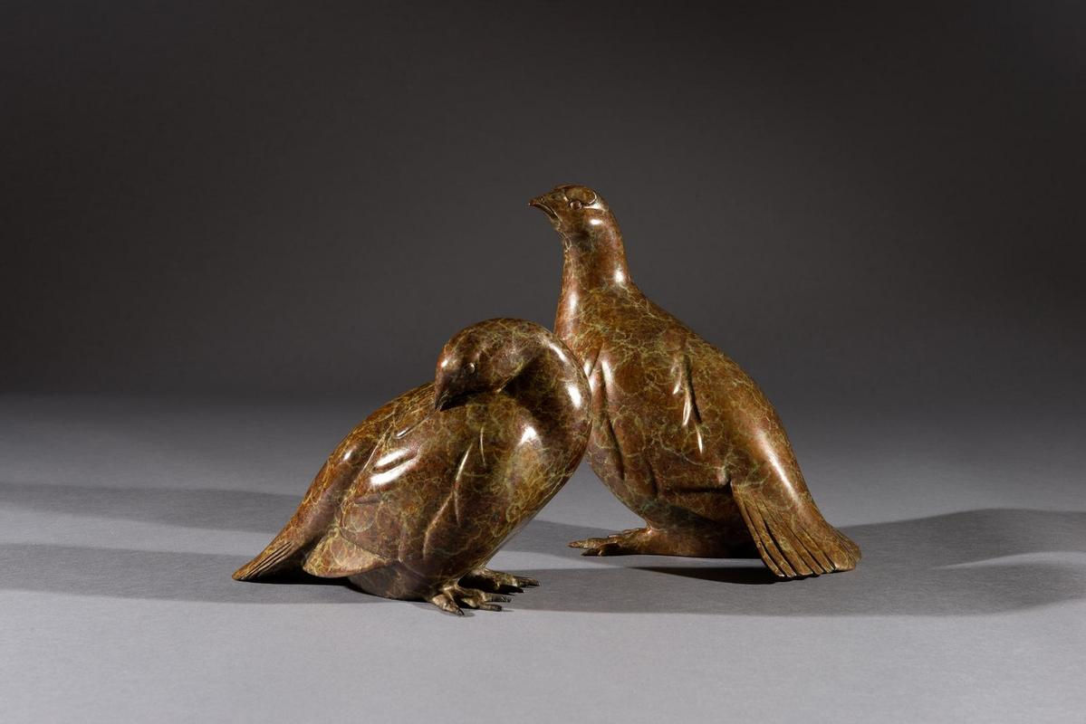 SIMON GUDGEON | Pair of Sitting Grouse