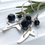 Thumbnail: Ivy leaf and Berry Silver Drop Earrings F&W