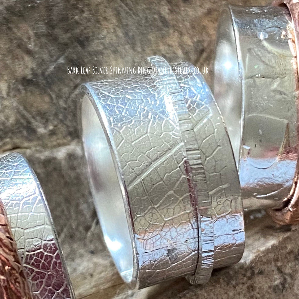Thumbnail: Silver Spinning Ring Size L and a half