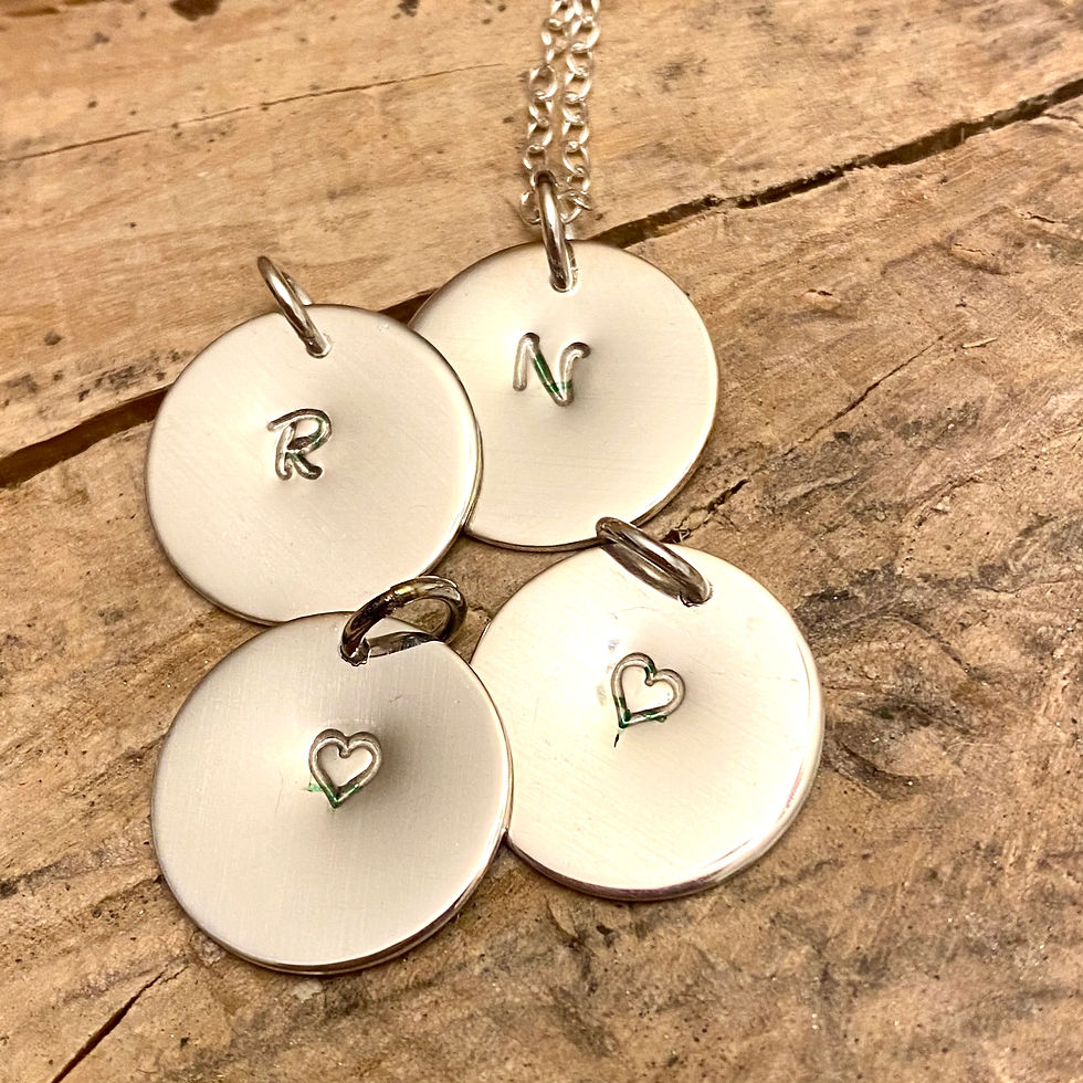 Thumbnail: Initial Pendant Drop Pendant © (W )