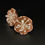 Thumbnail: Bobbly Flower Earrings  Stud  Copper Silver Flower Series