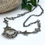 Thumbnail: Owl and Ivy Leaf Necklace © - Oxidised W&F