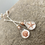 Thumbnail: Earrings Seashore Long Drop Mis-Matched Silver Copper Earrings F&W