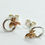 Thumbnail: Silver Copper Bee Earrings