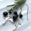 Thumbnail: Ivy leaf and Berry Silver Drop Earrings F&W