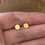 Thumbnail: Brushed Gold Stud Earrings  Gold plated Silver Stud  Earrings. W&amp;F