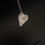 Thumbnail: Reticulated Silver Stone Set heart Pendant © F&W