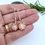 Thumbnail: Bobbly Flower long drop earrings.  Copper Silver Flower Series F&W