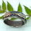 Thumbnail: Oak Leaf Ring in Oxidised Silver with copper leaf detail size V