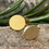 Thumbnail: Brushed Gold Stud Earrings  Gold plated Silver Stud  Earrings. W&amp;F