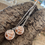 Thumbnail: Earrings Moon Star Tree Long Drop Mis-Matched Silver Copper Earrings