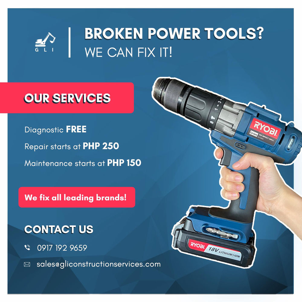 We're an Authorized Service Center for Major Power Tool Brands and Construction Equipment!