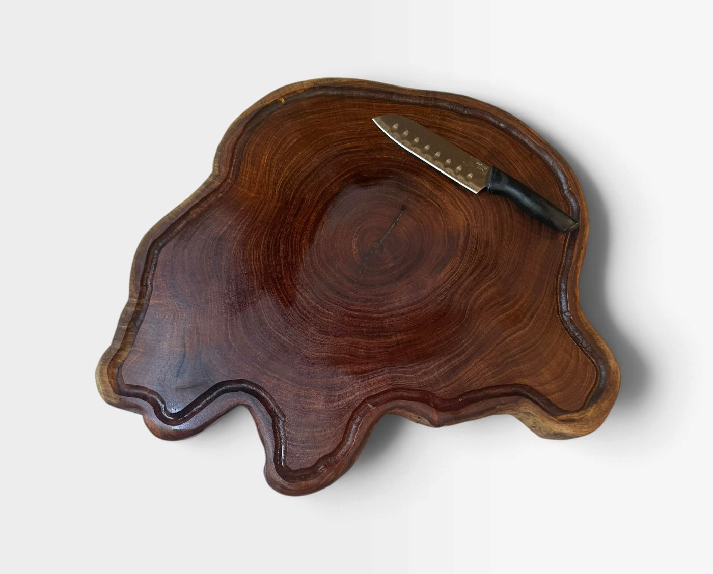 20” mesquite root chopping block 2” thick “Ebony ghost”