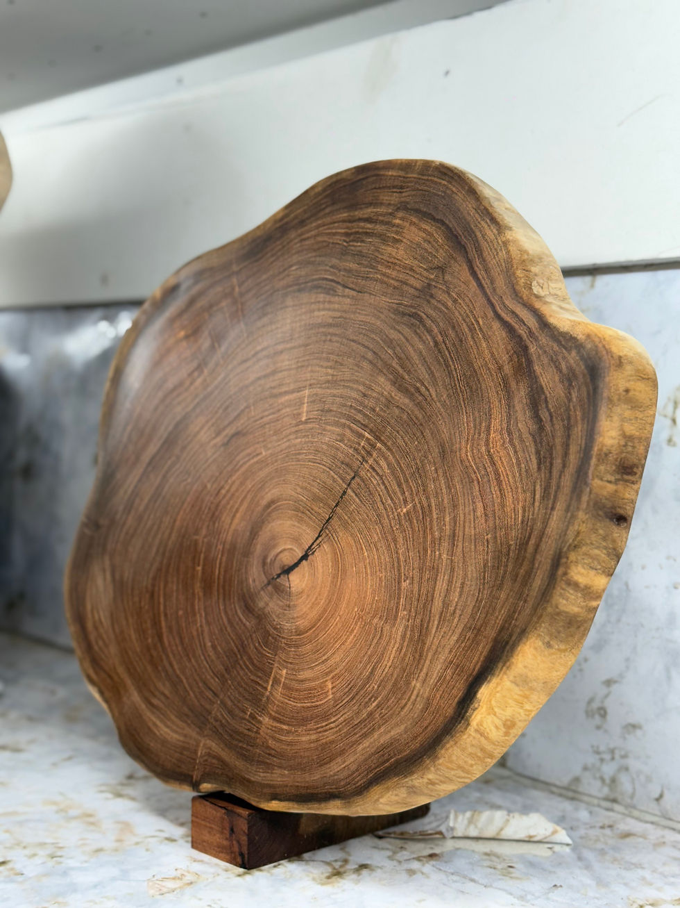 Thumbnail: 16” Mesquite chopping block 2” thick “BadBart”