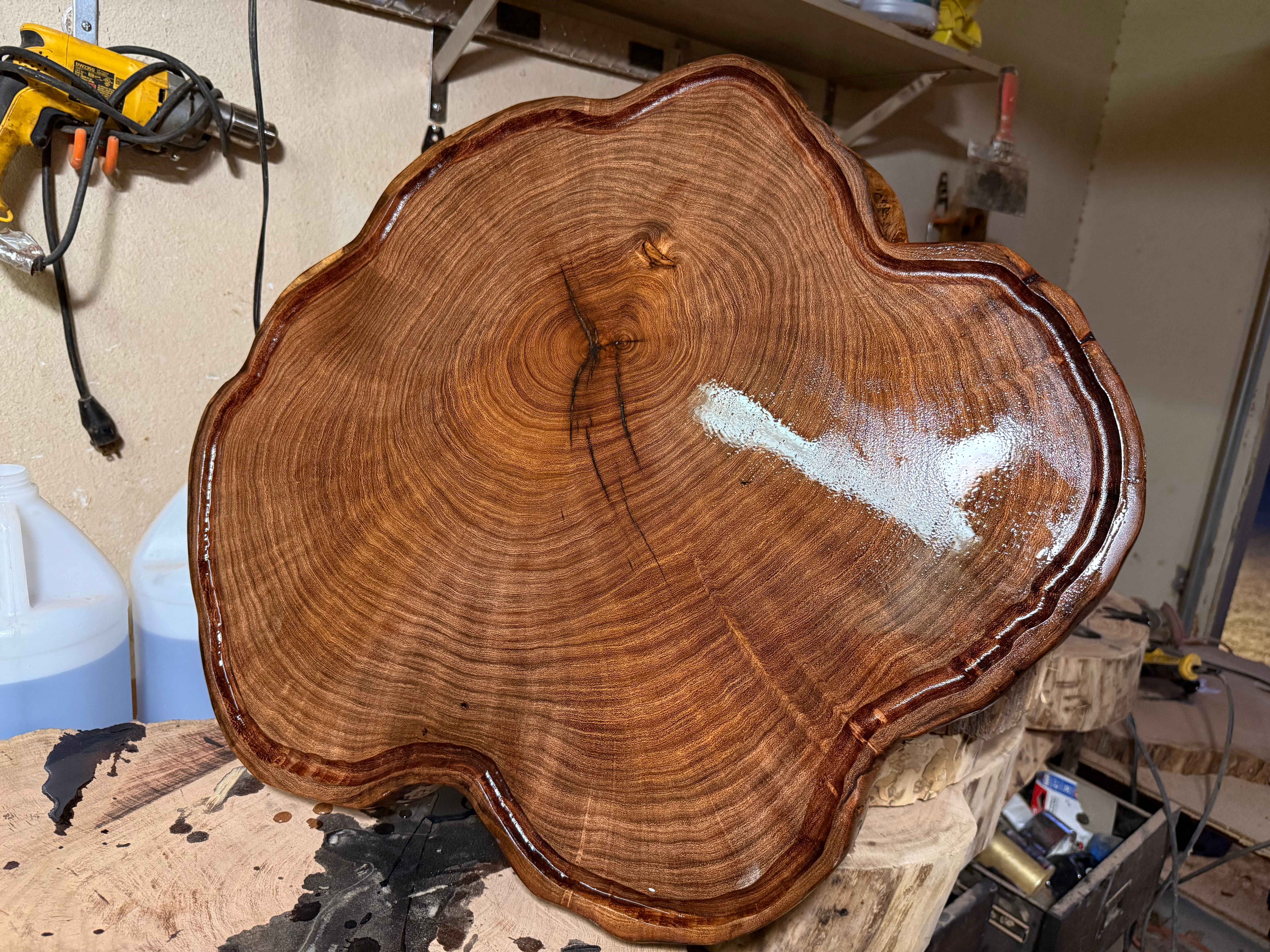 24” mesquite chopping block for Chris