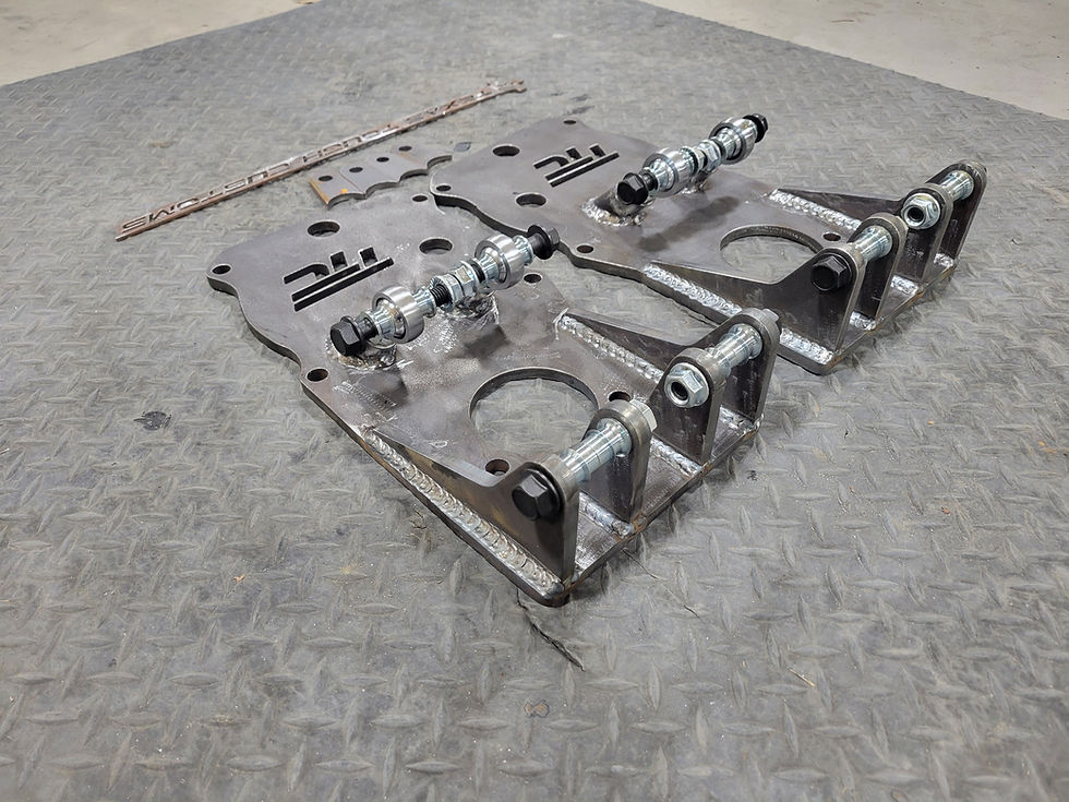 Thumbnail: Pioneer 1000 4 Bolt Rear Portal Plates (Bare Metal)