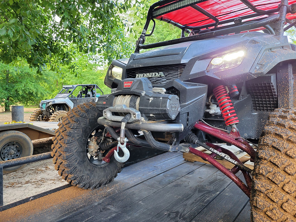 Thumbnail: Honda Pioneer 1000 Half Front Winch Bumper (Powder Coated)