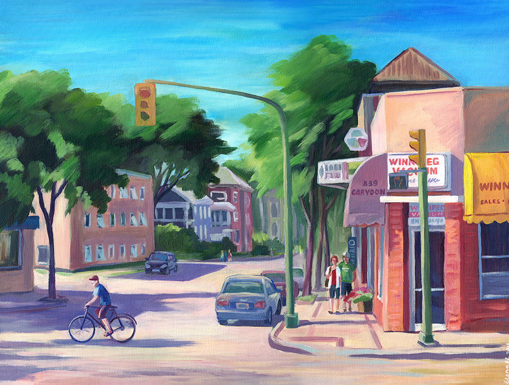 Lights & shadows (Corydon @ Lilac), 14.8”x11” canvas print 