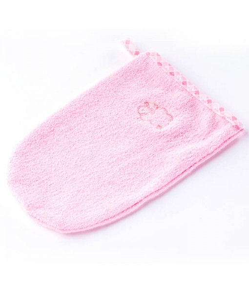 Myjka kąpielowa rękawica frotte z aplikacją, "Sensillo"