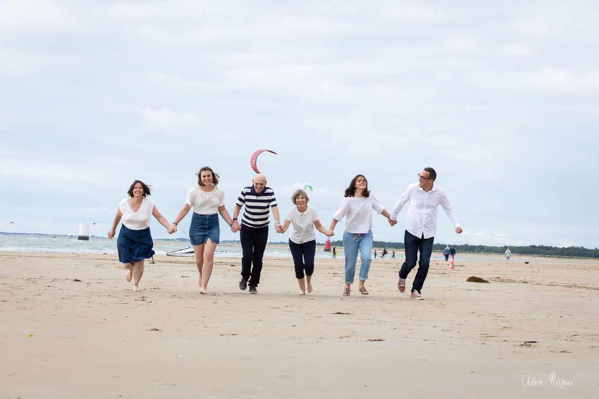 séance famille à la palge au studio Jessica Morgane Photographe à Vigneux-de-Bretagne