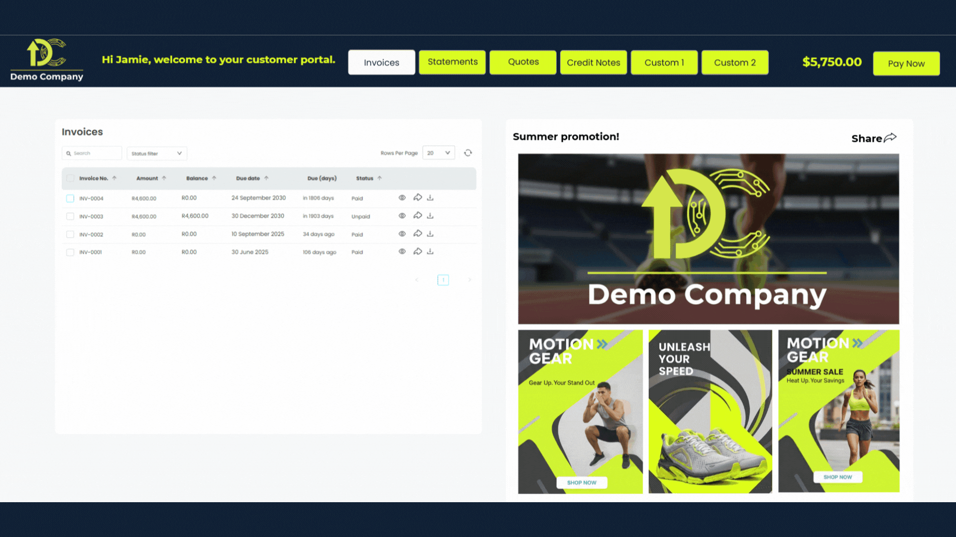 Branded Client Facing Portal